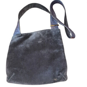 Anne Klein‎ Navy Suede Crossbody Purse Travel Vacation Cruise